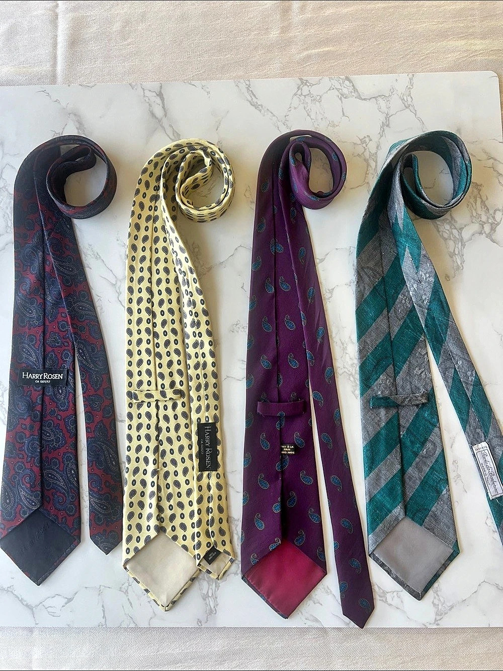 Harry Rosen Men's Tie Set of 4 Multicolor